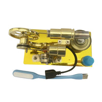 Heat-Powered Engine Model Polished Educational Display Model Flywheel
