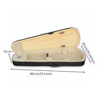 Triangular Violin Case Adjustable Violin Case with Backpack Straps Lightweight