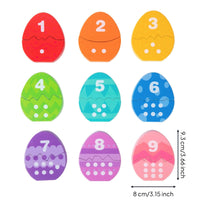 Dinosaur Egg Puzzle Child-Centered Number Color Matching Toy Cognitive Development Egg Matching Puzzle for Preschoolers, Young Children, Preschool
