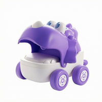 Pull-String Toy Car Open Mouth Dinosaur Toy Car Mini Size