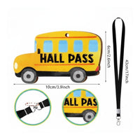 6 Pieces Classroom Hallway Pass Easy to Clean for Students