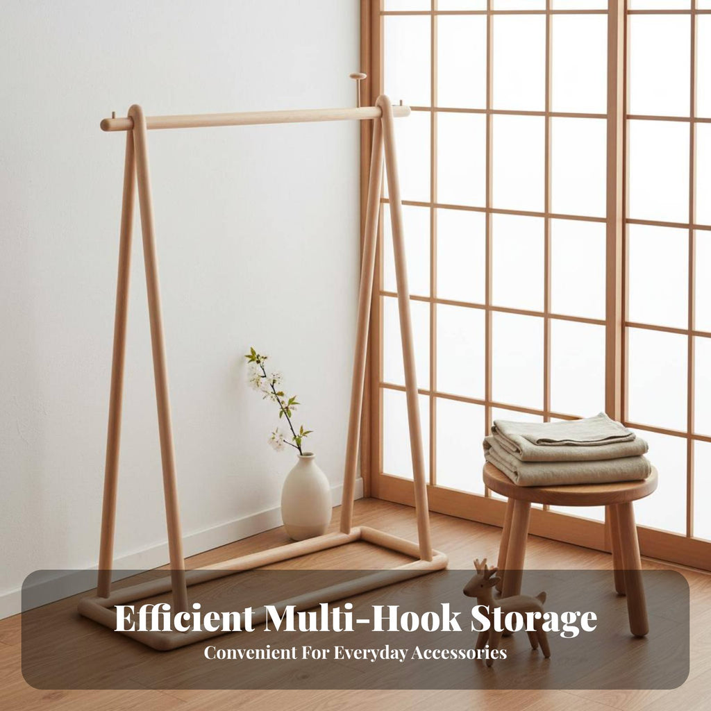 children's Clothes Tree Japanese Aesthetic Self-Supportingstanding child's Coat Rack Space-Saving Easy Assembly for Parents