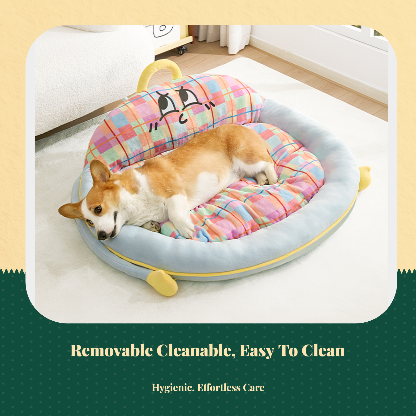Pet Bed, Cozy Dog & Cat Sofa, All-Season Comfort