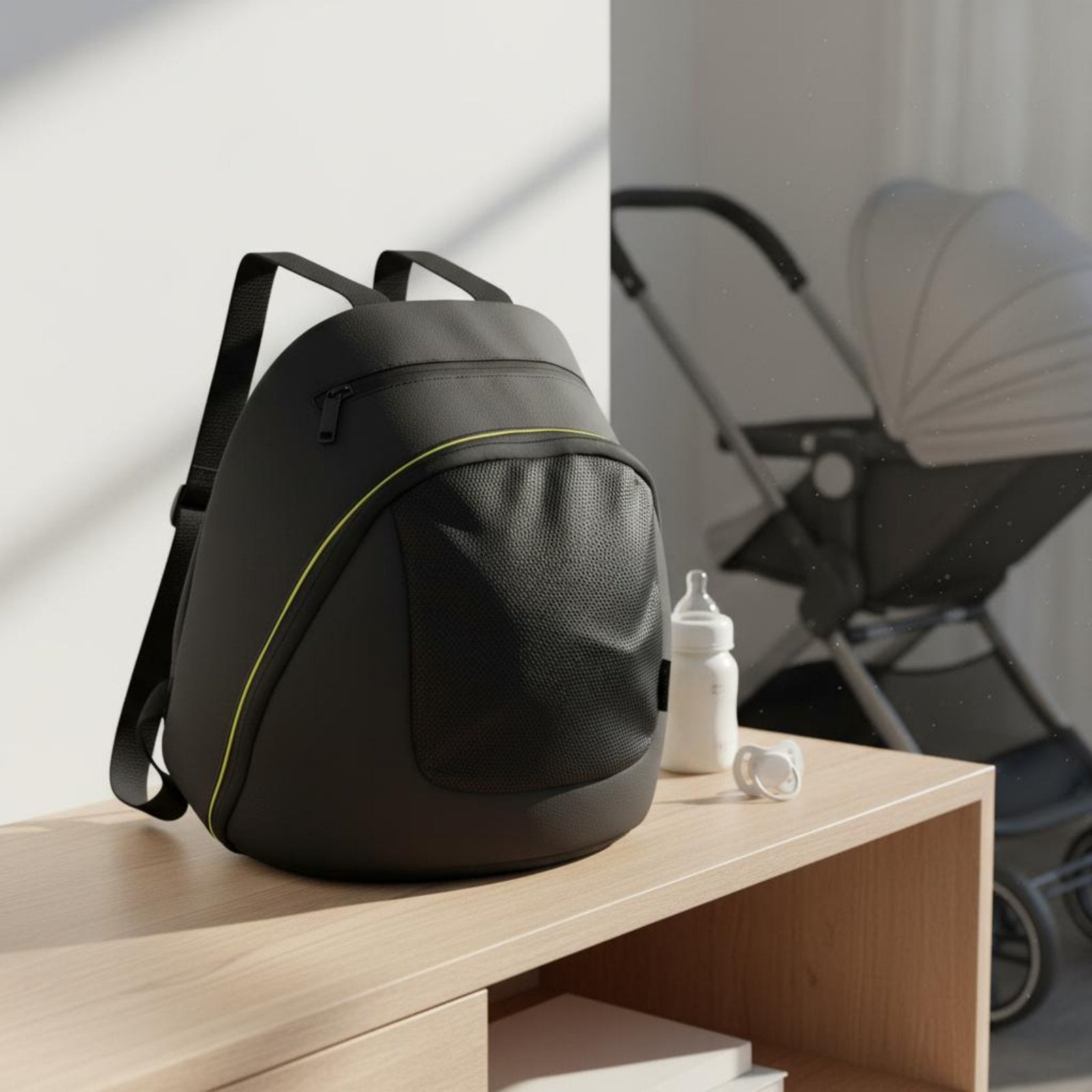 Baby Carriage Organizer Bag Lightweight Pushchair Storage Bag Universal Fit