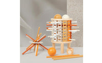 Pisa Structure Balance Toy Educational Wooden Balancing Structure Perforated