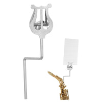 Marching Sax Music Stand Lightweight Sax Music Stand Clip Metal Saxophone Clip for Performance