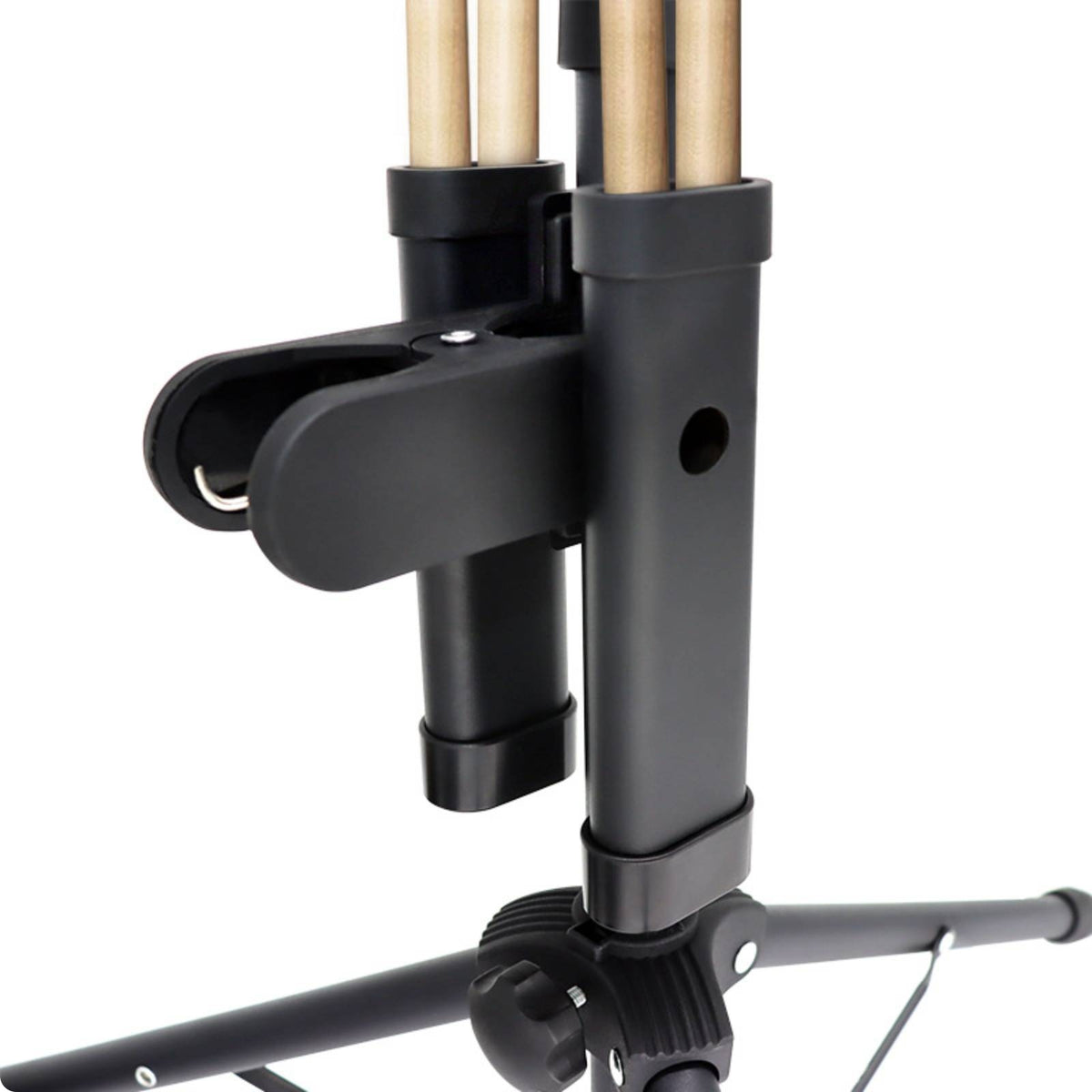 Clip on Drumstick Holder Rubber Pad Drumstick Clip Holder Easy to Install Music Accessory for Percussion Artists