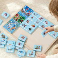 Matching Activity Board Illustrated Picture Word Activity Board