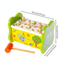 Wooden Whack a Peg Game Early Learning Whack-a-Peg Toy for Home