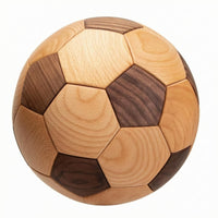 Soccer Ball Ornament Decorative Wooden Soccer Ornament No Celebration Decor for Display