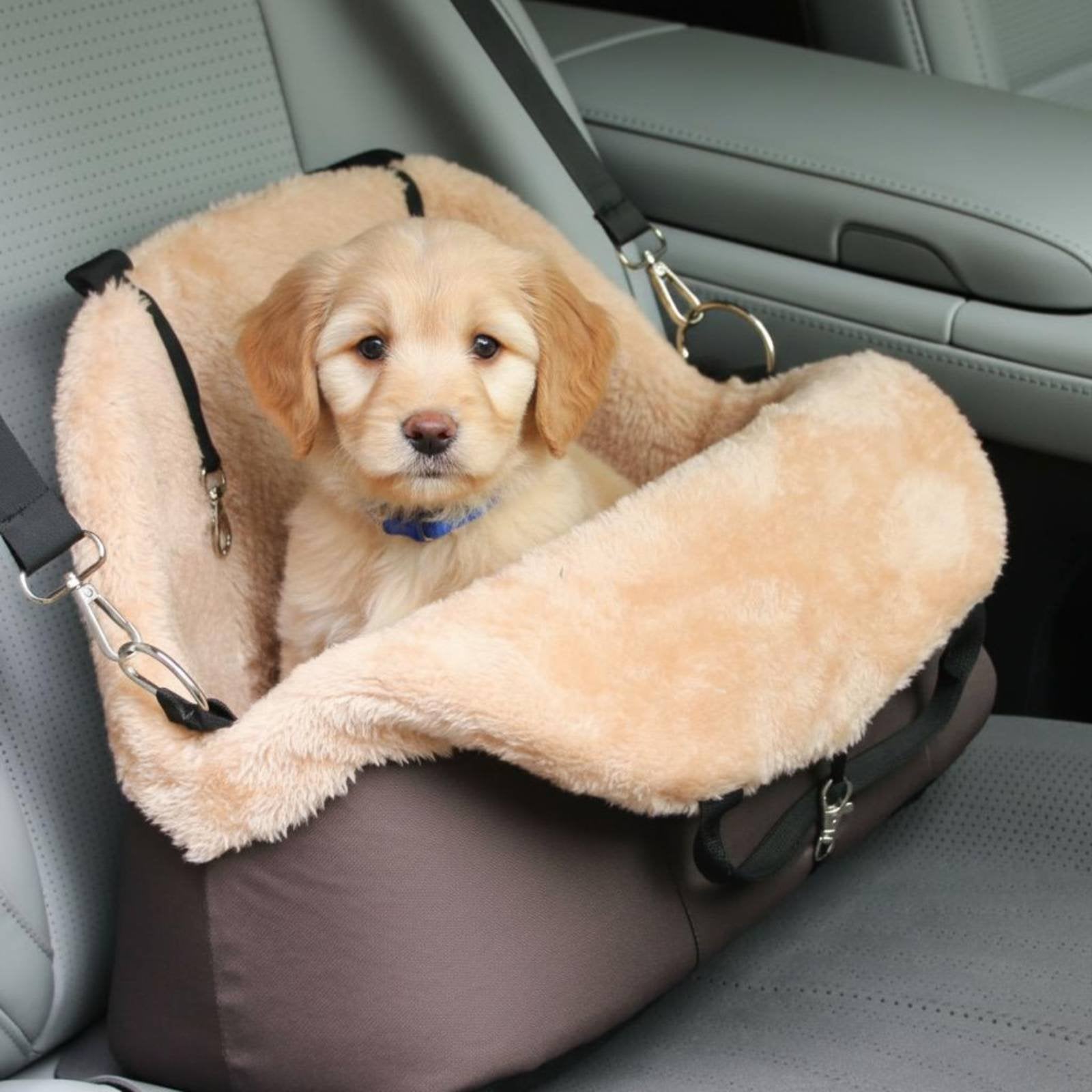 Dog Travel Carrier Bag Fleece Liner Shoulder Pet Carrier Minimalist Design