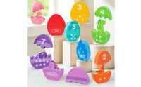 Dinosaur Egg Puzzle Child-Centered Number Color Matching Toy Cognitive Development Egg Matching Puzzle for Preschoolers, Young Children, Preschool