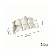 European Design Dollhouse Sofa Display Prop 1:12 Doll Sofa Simulated