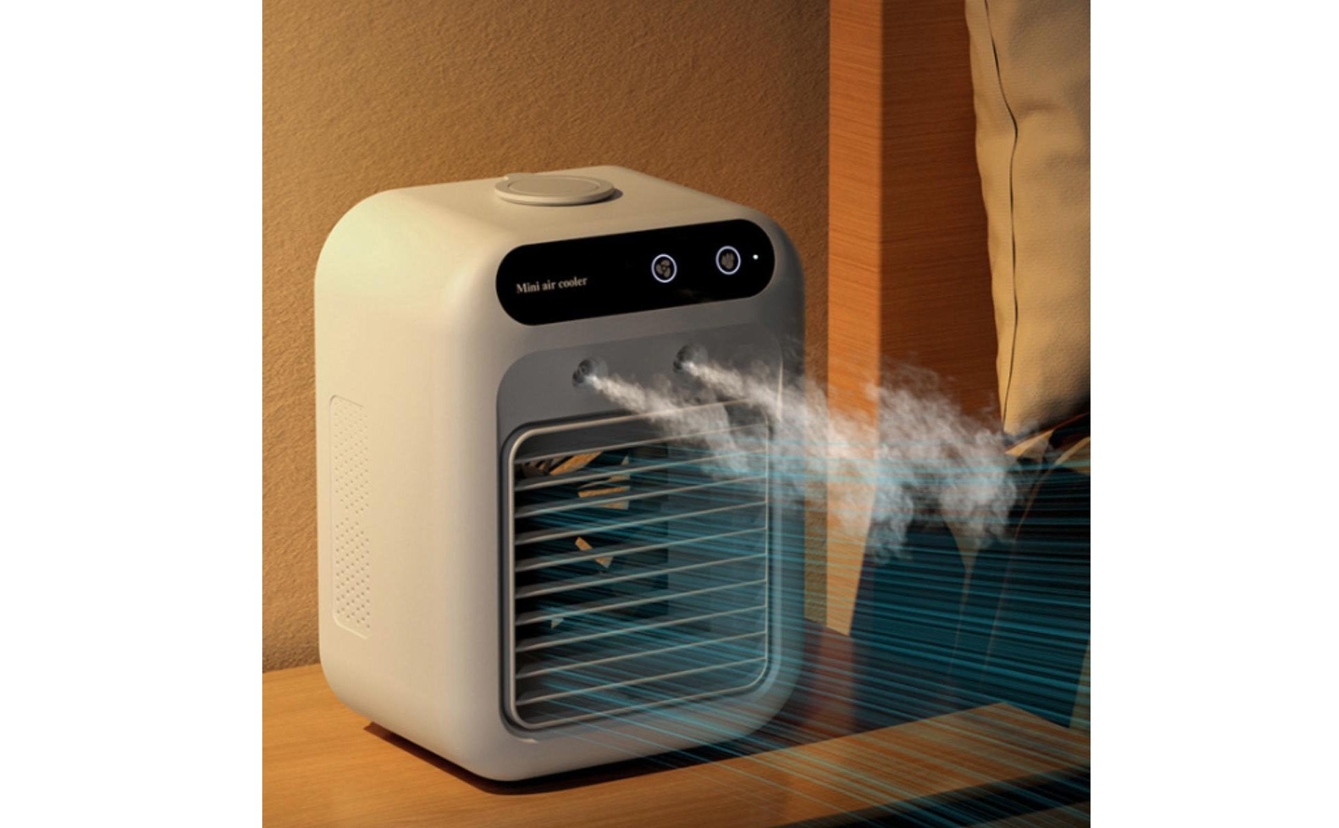 Mini Pet Air Cooler Humidifying Pet Spray Fan Compact for Summer, Pets, Cats