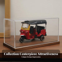 Retro Design Thai Tuk-Tuk Model Cake Topper Alloy Rickshaw Model Realistic Details for Collectors, Kids, Party Favors