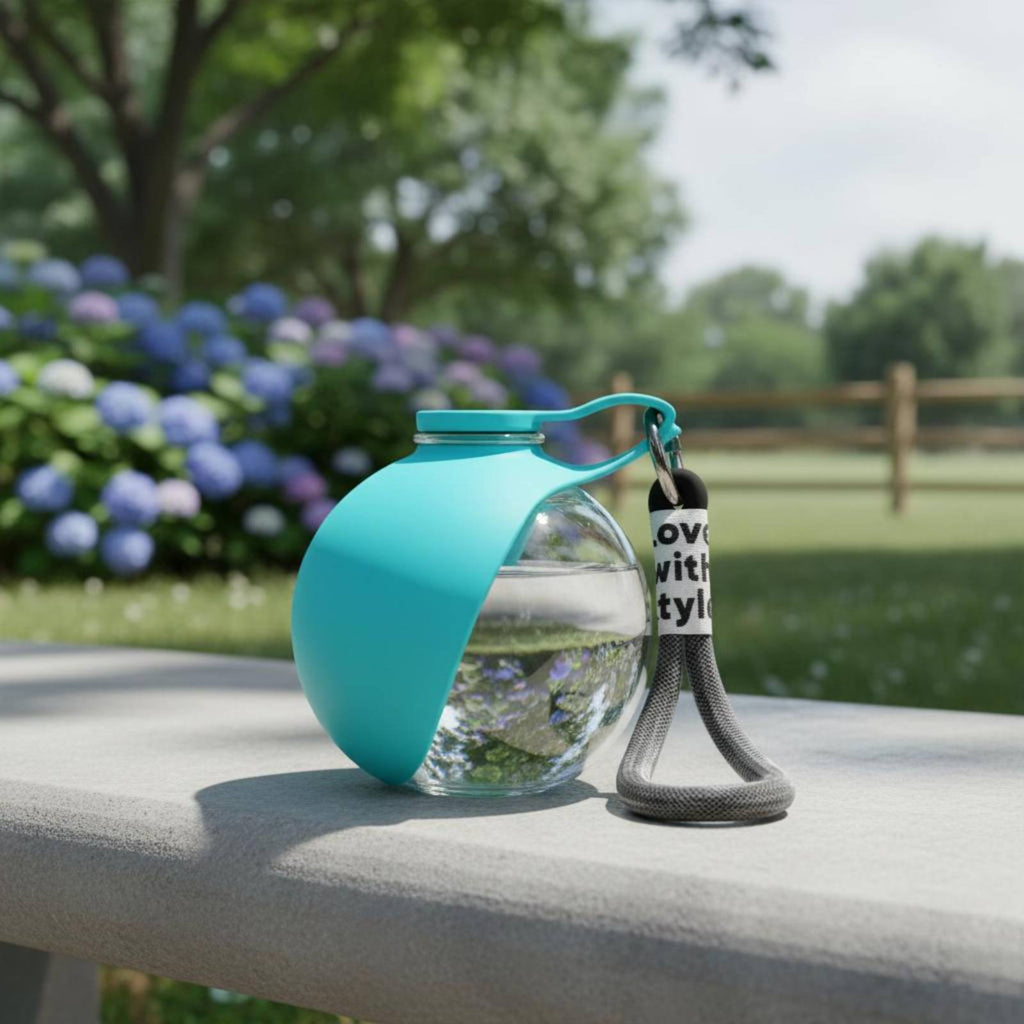 Foldable Dog Water Bottle Lightweight Silicone Pet Drink Cup for Walking, Cats