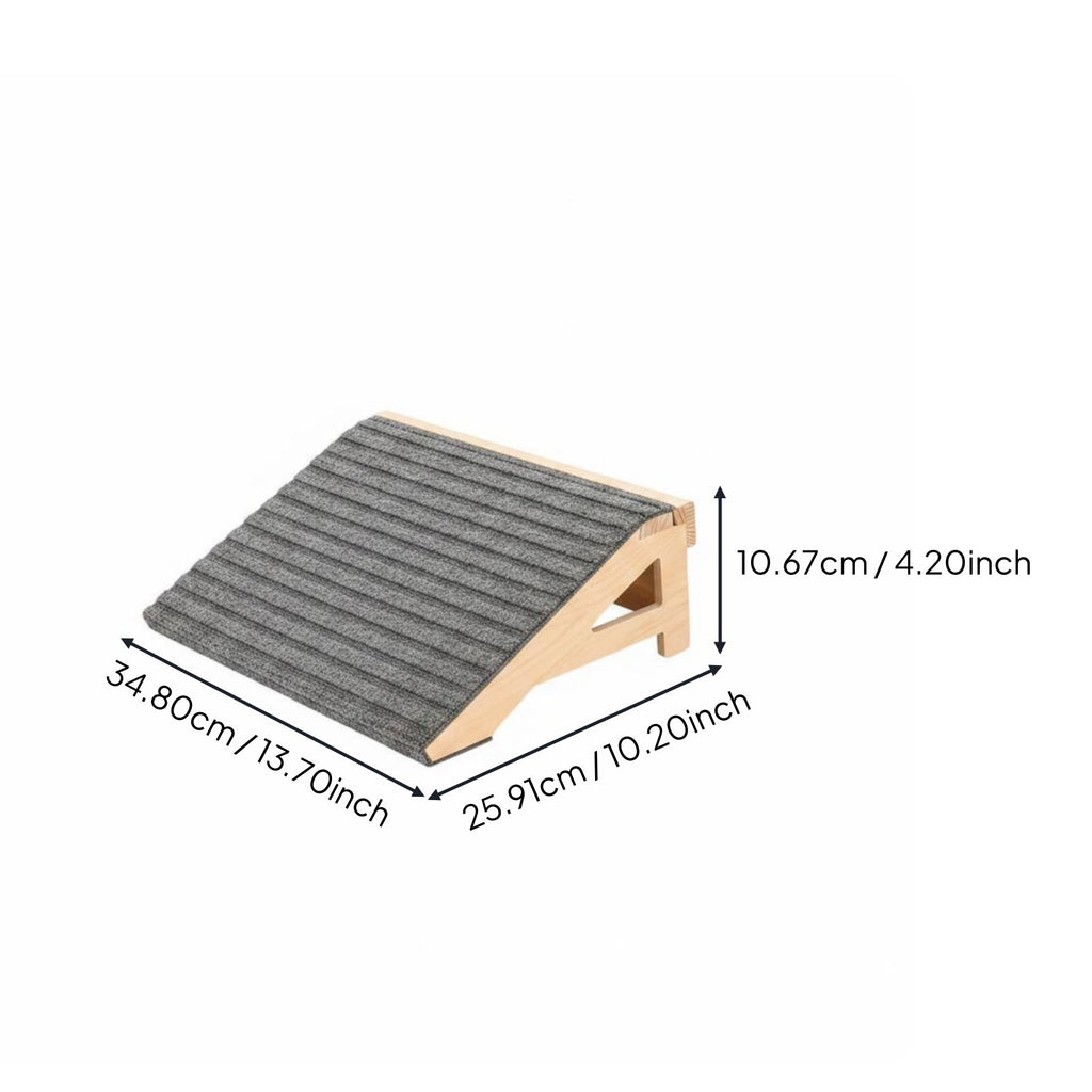 Wooden Dog Stairs Non-Slip Dog Ramp Stairs Soft Surface Mat for Young Dogs