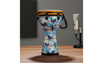 12 Inch Hand Drum Lightweight Butterfly Print Hand Drum Wide Tone Range Percussion Instrument for Beginners, Practice