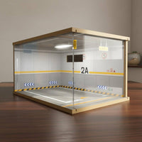 Parking Garage Display Model Open-Faced Diorama Display Case Easy Assembly Diecast Garage Box