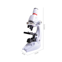 Educational Gift Kids Microscope Set LED Light Beginner Microscope Kit 1200x Magnification for Students, Beginners, Classroom, Home School
