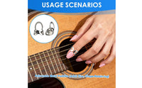 3 Pieces Metal Adjustable Finger Picks Sturdy for Practice, Musicians, Beginners