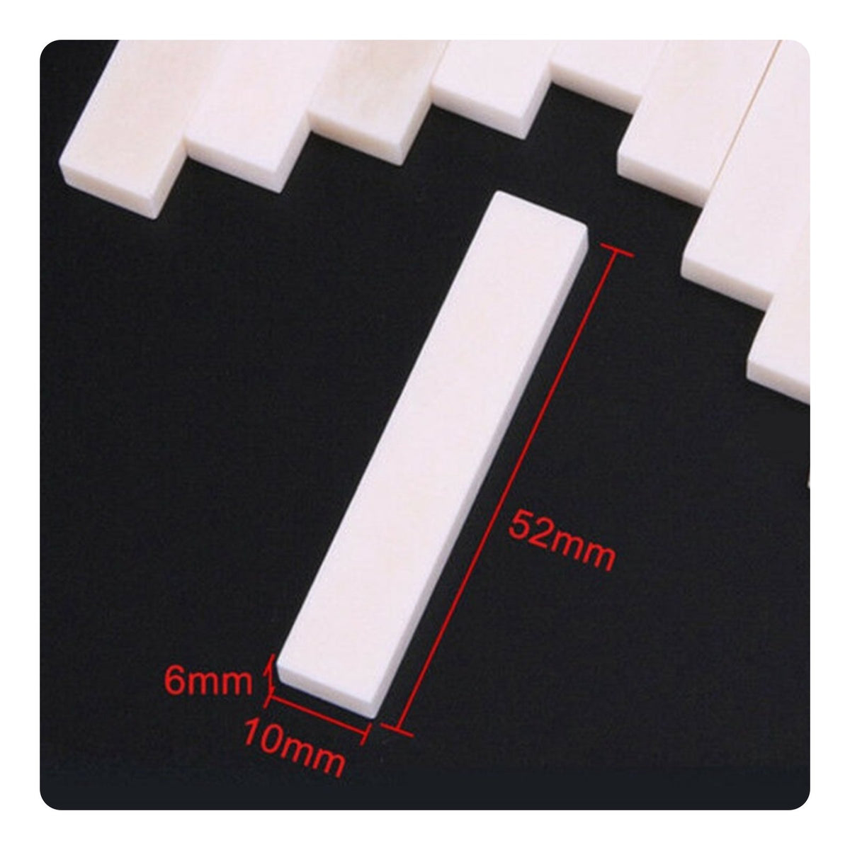 Guitar Bone Nut Blank DIY Music Accessory Better Tone for Repair