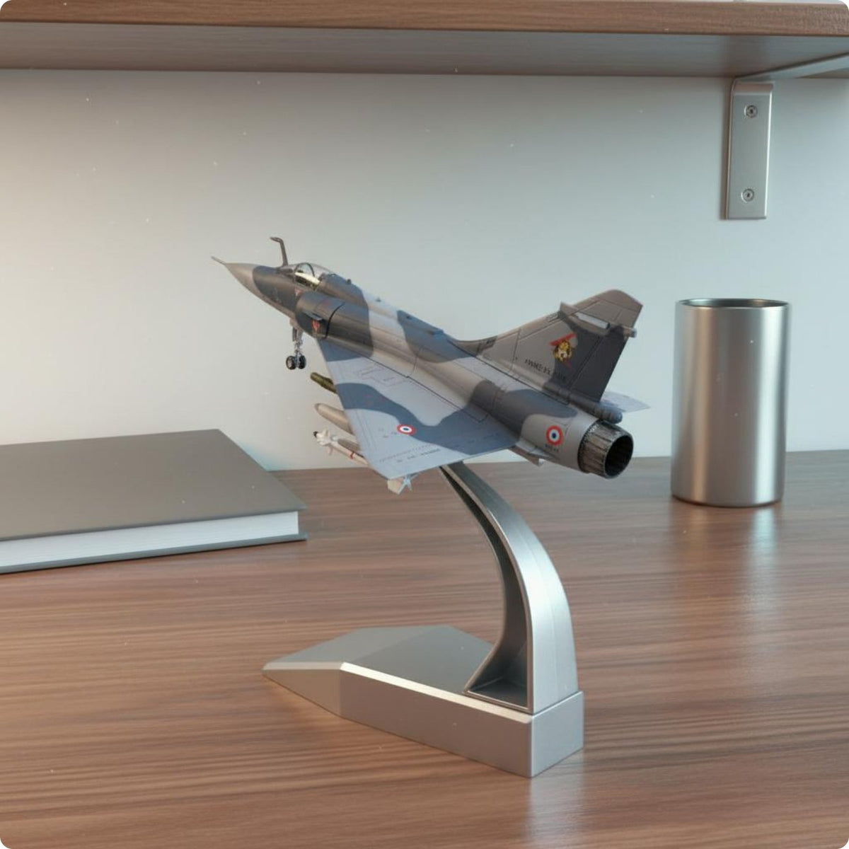 Fighter Jet Model Metal 1:100 Decor Alloy-Cast Jet Model for Collectors