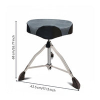 Saddle Drum Throne High Load Capacity Music Seating Non-Slip-Slip Feet