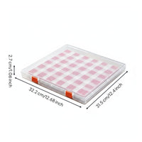 Bead Organizer Tray Box Leak-Resistant Bead Storage Box Clear with Lid Container