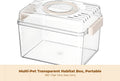 Ventilated portable hamster habitat