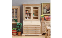 Wooden Dollhouse Sideboard Functional Drawers and Doors 1:12 Scale Cabinet
