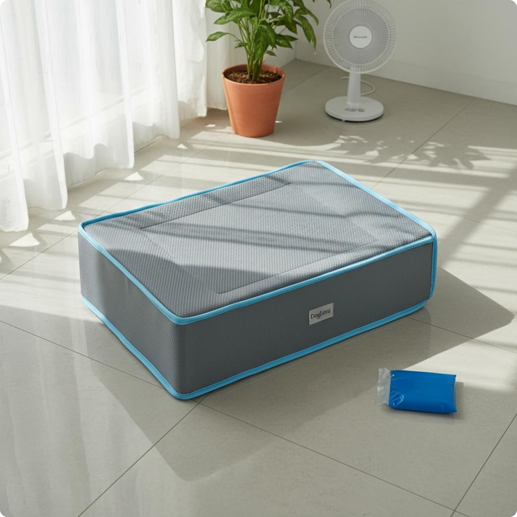 Cooling Dog Bed Low-Height Small Dog Bed Removable