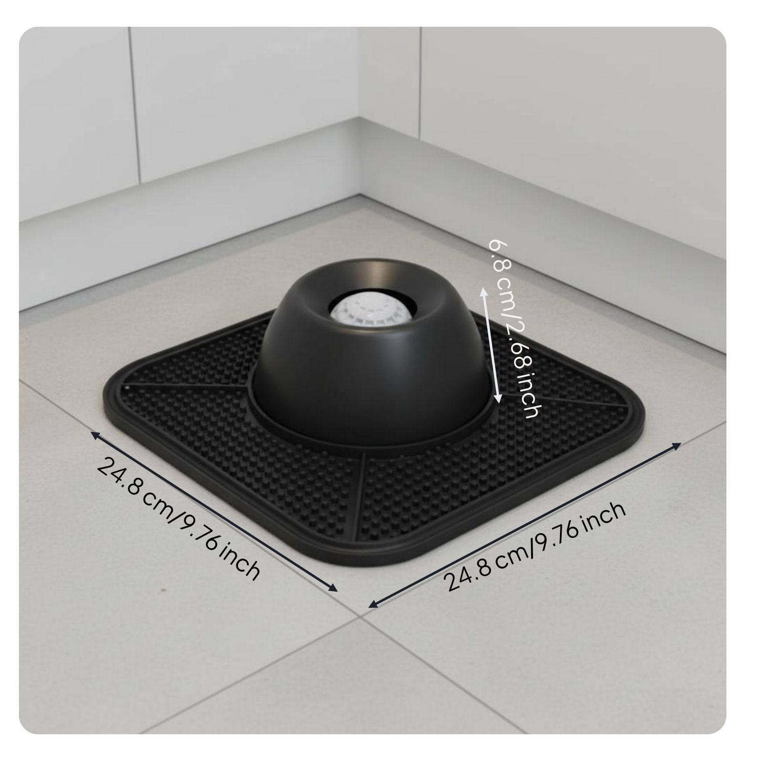 Slow Feeder Bowl Non-Slip Base Feline and Dog Feeder Mat for Fast Eaters