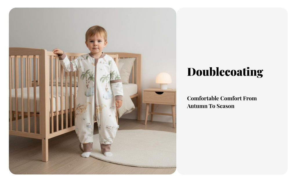 Split-Leg Sleepsuit Antishove-away Design mobility Sleepsuit year-round for young children