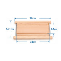 Adjustable Guitar Footrest Sturdy Wood Build Folding Guitar Footstool for Home