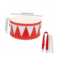 Children's Floor Drum Easy to Play Young Child Hand Drum Child-Safe Polished