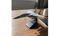 1/100 Scale F-15C Model Ready to Display F-15C Fighter Jet Model Great Gift Idea Diecast Fighter Jet for Enthusiasts, Desk Decoration