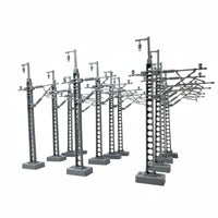 12 Pieces Model Railway Catenary Mast Realistic Intricate for Hobbyists