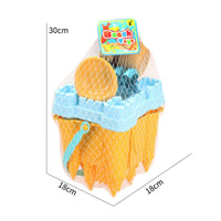 13 Pieces Sandcastle Building Kit Thickened Plastic Castle Pail Set