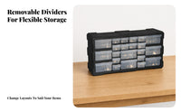 22-Drawer Cabinet Transparent Drawers Multi-Drawer Organizer Compact