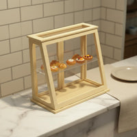 1/12 Scale Display Cabinet Wooden Frame Dollhouse Display Cabinet for Collectors