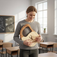 19-String Lyre Harp Warm Clear Tones 19 String Lyre 18 Stringer Shape for Travel