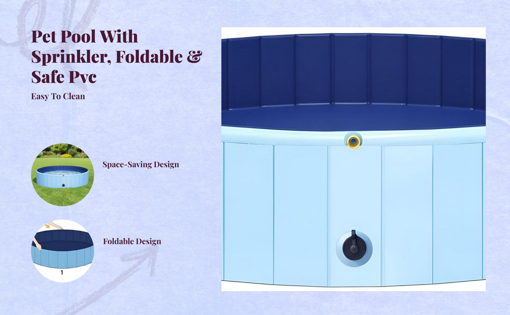 Leakproof foldable PVC pet pool