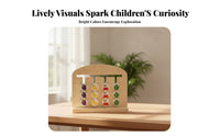 Educational Matching Board Brain Teaser Wooden Reasoning Board Screen Play Matching Card Toy for Children