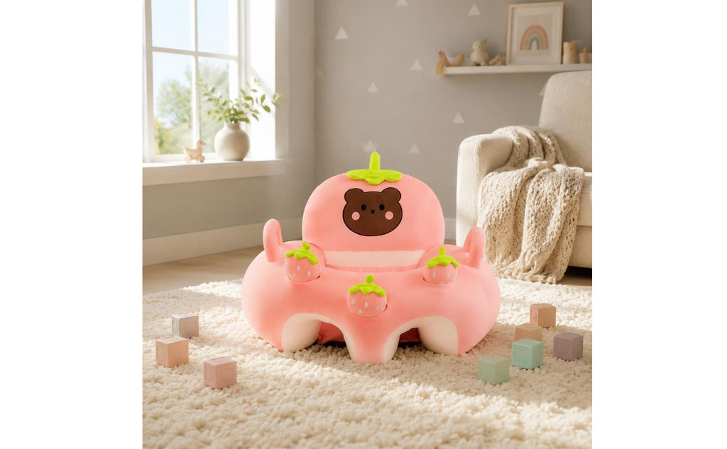 Soft Baby Sofa Sound-Making Sit Me up Sofa Spine Support for Babies
