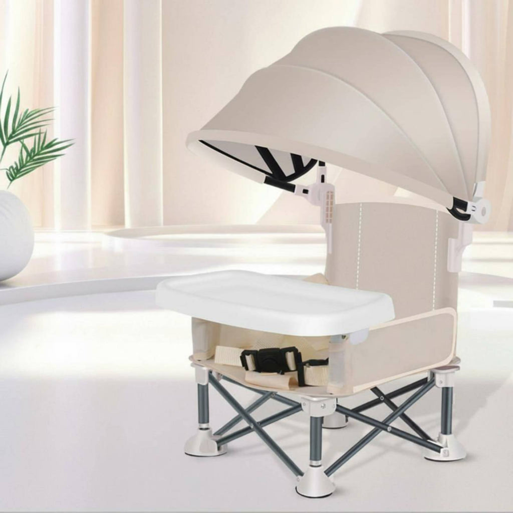 Portable Baby High Chair Lightweight Folding High Chair Sturdy Frame for Outings