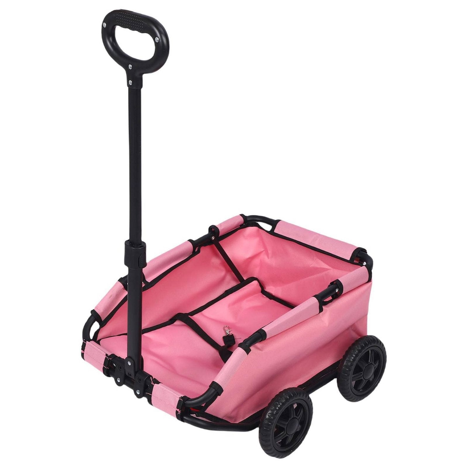 Lightweight Pet Transport Cart Portable Foldable Pet Trolley 4-Wheel Dog Wagon for Small Dogs, Cats, Shopping, Outdoor, Camping