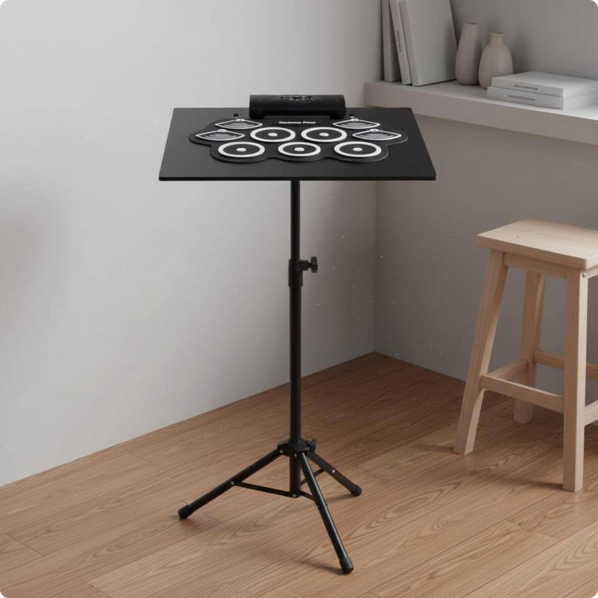Drum Tray Stand Sturdy Electronic Drum Stand Heavy Duty for Stage