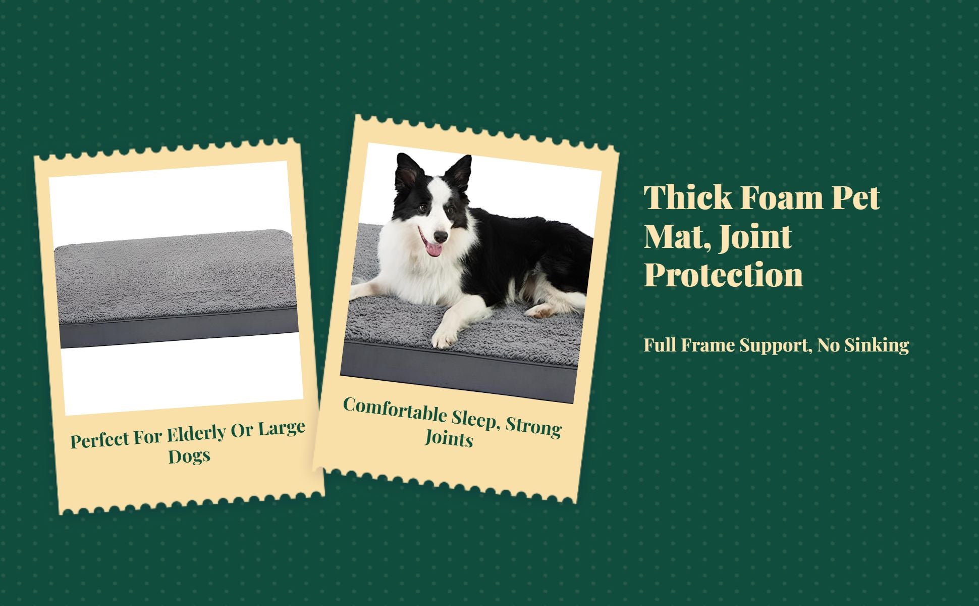 Orthopedic Dog Bed Removable Cover, Non-Slip, Joint Support