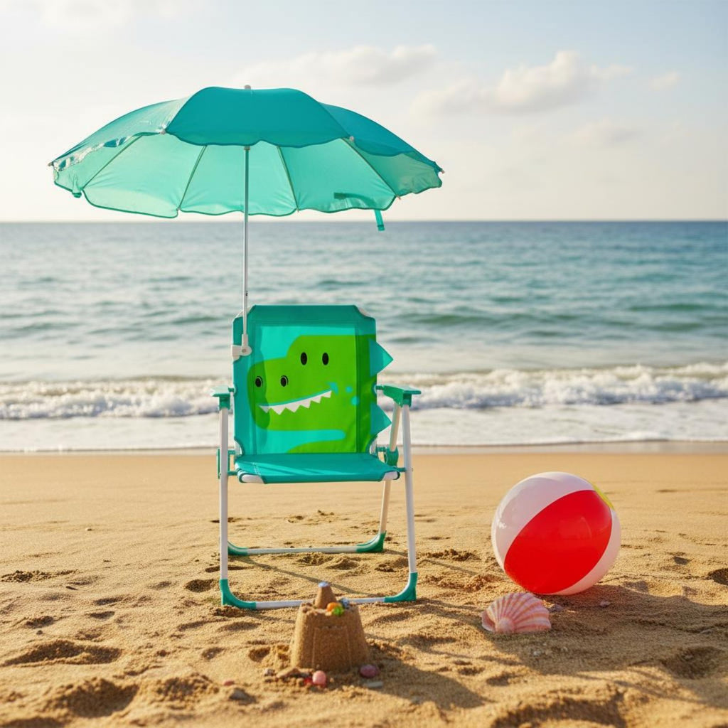 Kids Beach Chair with Umbrella Lightweight for Toddlers
